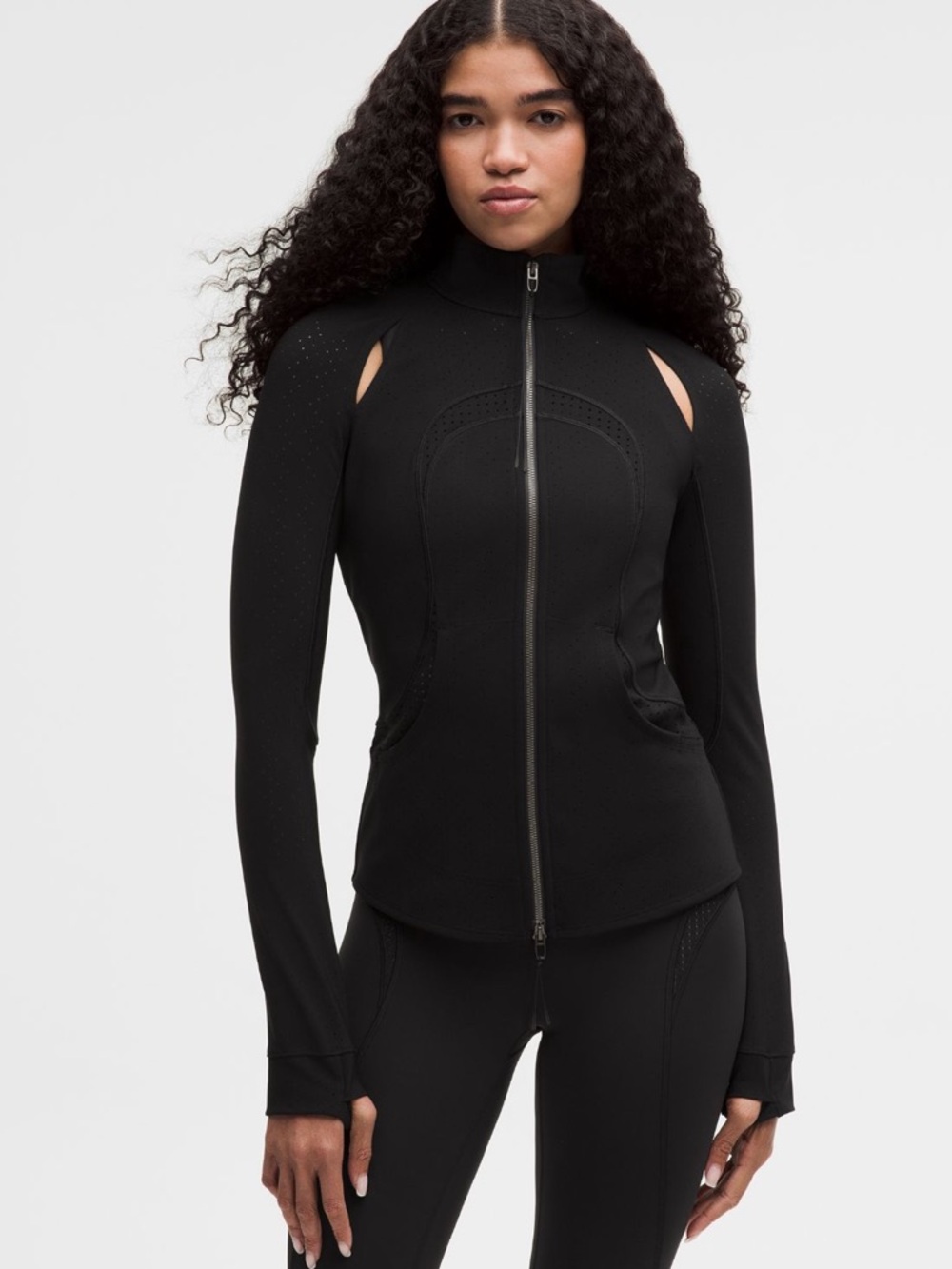 Lululemon Women Perforated Define Jacket *SLNSH, Black, Size 10